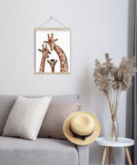 Настенное подвесное панно «Семья жирафов» - Фото 1