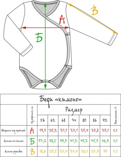 Боди-кимоно детское