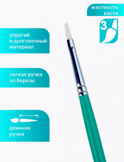 Кисть художественная №4