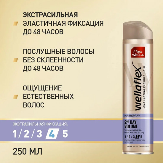Лак для волос экстрасильной фиксации «2 day volume»