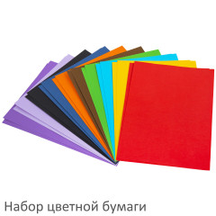 Набор двухсторонней цветной и бархатной бумаги - Фото 5