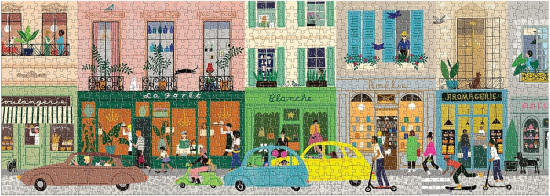 Galison Parisian Life. 1000 Piece Panoramic Puzzle
