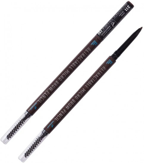 Карандаш для бровей «Retractable micro brow pencil», оттенок 311 Темно-коричневый