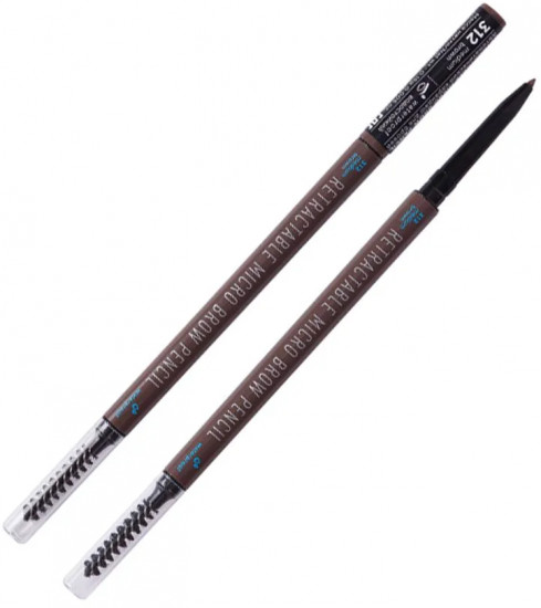 Карандаш для бровей «Retractable micro brow pencil», оттенок 312 Коричневый