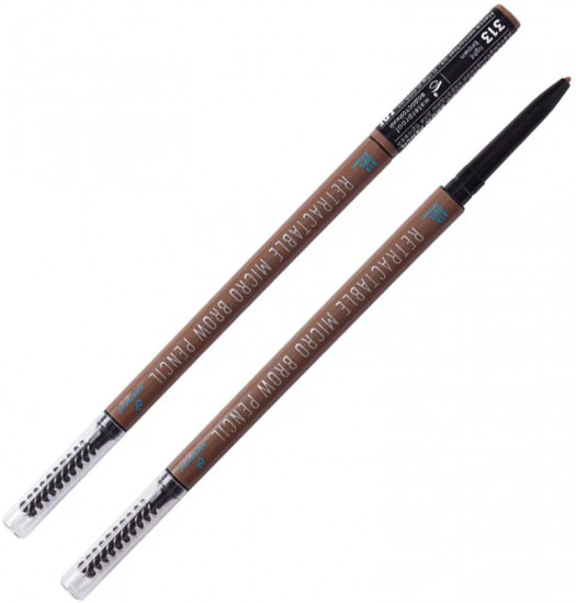 Карандаш для бровей «Retractable micro brow pencil», оттенок 313 Светло-коричневый