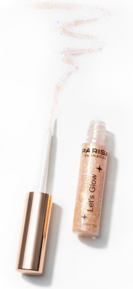Тени для век жидкие с глиттером «Let’s Glow», оттенок 04 Gold | Parisa Cosmetics | Фото 1