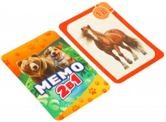 Игра карточная - мемо «Лесные животные. Домашние животные» - Фото 6