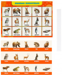 Развивающие липучки-лото «Лесные животные» - Фото 1