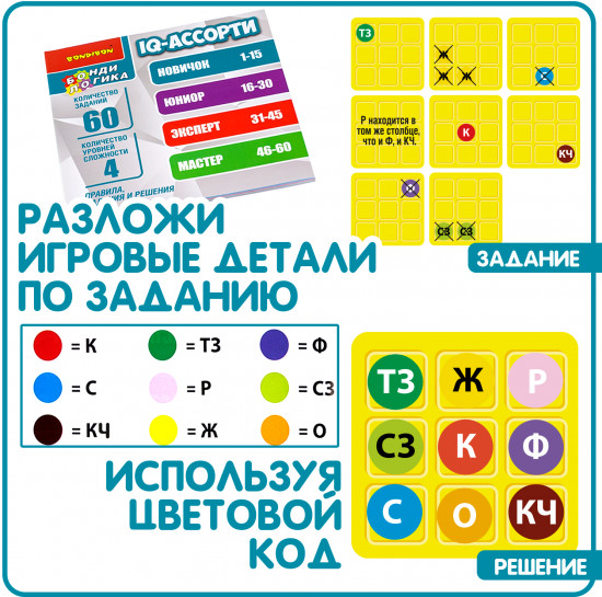 Игра настольная логическая «IQ-АССОРТИ»