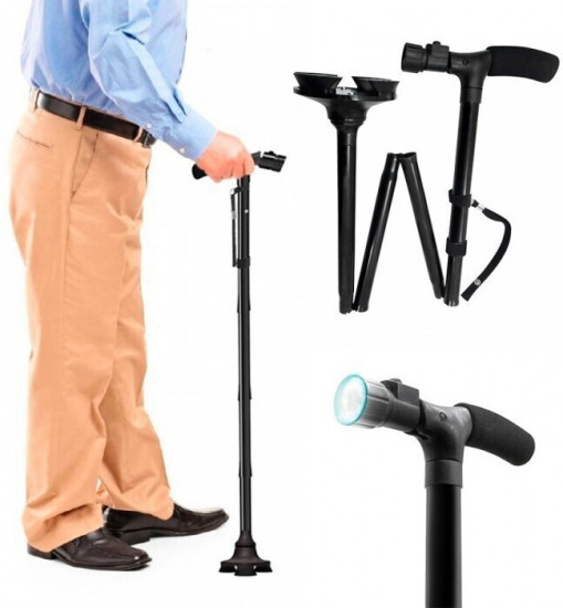 Складная трость с фонариком «Trusty Cane»