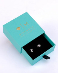 Серьги-сердечки гвоздики - Фото 1