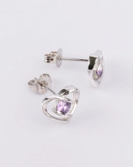 Серьги-сердечки гвоздики - Фото 3