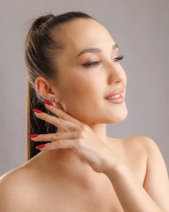 Серьги-сердечки гвоздики - Фото 6