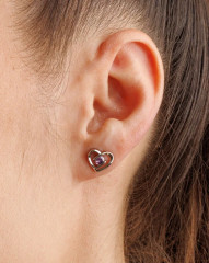 Серьги-сердечки гвоздики - Фото 8