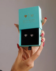 Серьги-сердечки гвоздики - Фото 14