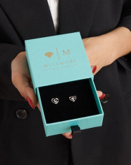 Серьги-сердечки гвоздики - Фото 15