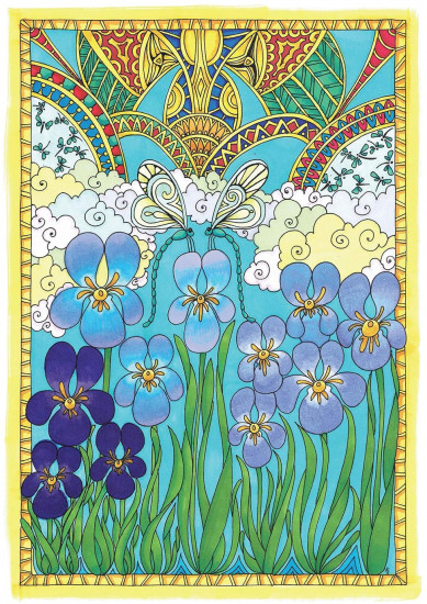Creative Haven Entangled Dragonflies Coloring Book