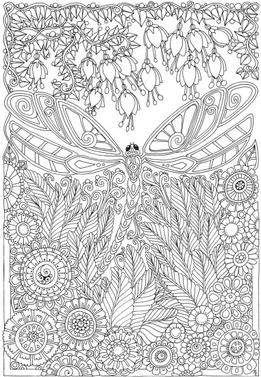Creative Haven Entangled Dragonflies Coloring Book
