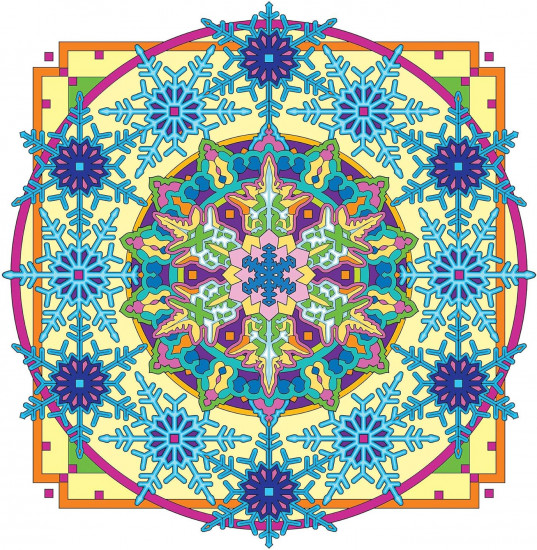 Creative Haven Snowflake Mandalas Coloring Book