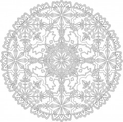Creative Haven Snowflake Mandalas Coloring Book - Фото 4
