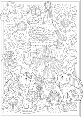 Adult Coloring Creative Kittens Coloring Book - Фото 5