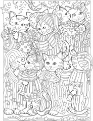 Adult Coloring Creative Kittens Coloring Book - Фото 9