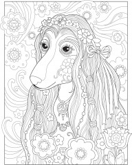 Creative Haven Playful Puppies Coloring Book - Фото 7
