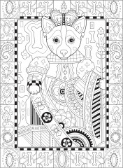 Creative Haven Playful Puppies Coloring Book - Фото 8