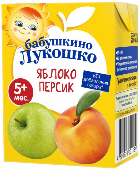 Сок восстановленный «Яблоко и персик»