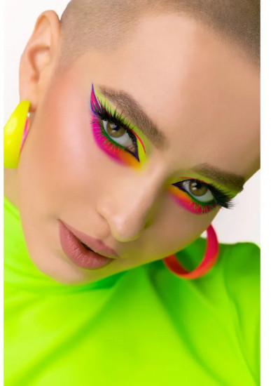 Подводка-фломастер светящаяся для глаз 2 в 1 «B.Color», оттенок 02 Lime Star