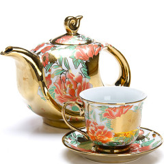 Сервиз чайный на металлической подставке (15 предметов, 220 мл) - Фото 1