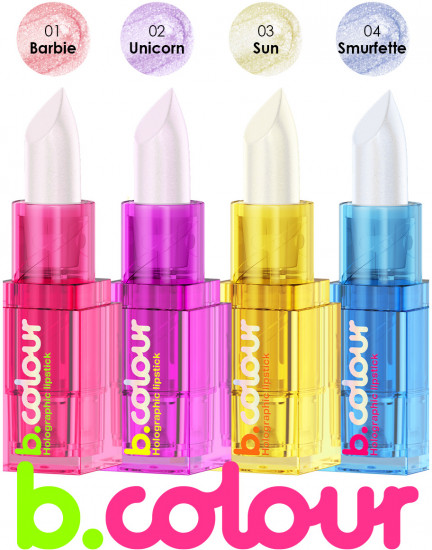 Помада для губ «B.colour Holographic lipstick», тон 04 Smurfette