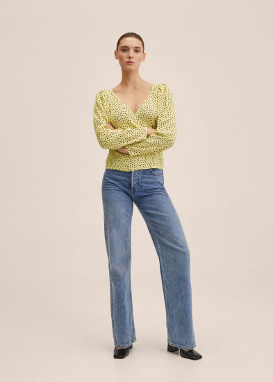 Блузка женская в горошек