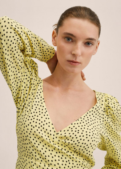 Блузка женская в горошек