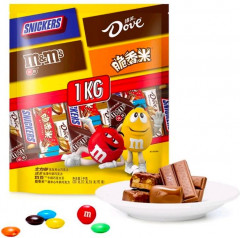 Набор конфет «M&M's, Snickers, Dove, Воздушный рис в молочном шоколаде» - Фото 1