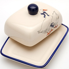 Масленка с крышкой «Гуси» - Фото 1