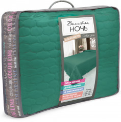 Покрывало стеганое «Волшебная ночь» (евро, размер 220х240), цвет изумруд - Фото 1