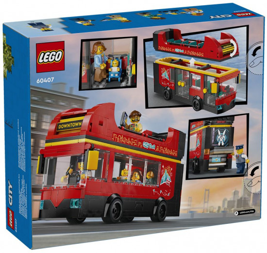 Конструктор LEGO® 60407 Двухэтажный экскурсионный автобус