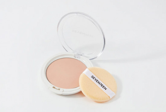 Пудра для лица компактная с алоэ вера «Natural silky transparent» SPF 15, оттенок 07 Средняя карамель