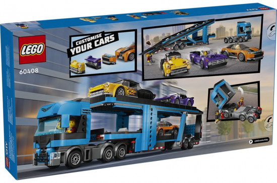 Конструктор LEGO® 60408 Автовоз со спортивными автомобилями