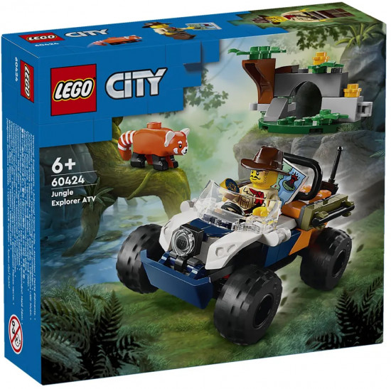 Конструктор LEGO® 60424 Малая панда и квадроцикл в джунглях