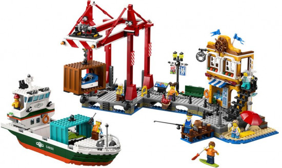 Конструктор LEGO® 60422 Морская гавань с грузовым судном
