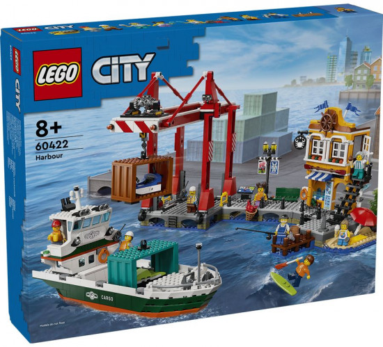 Конструктор LEGO® 60422 Морская гавань с грузовым судном