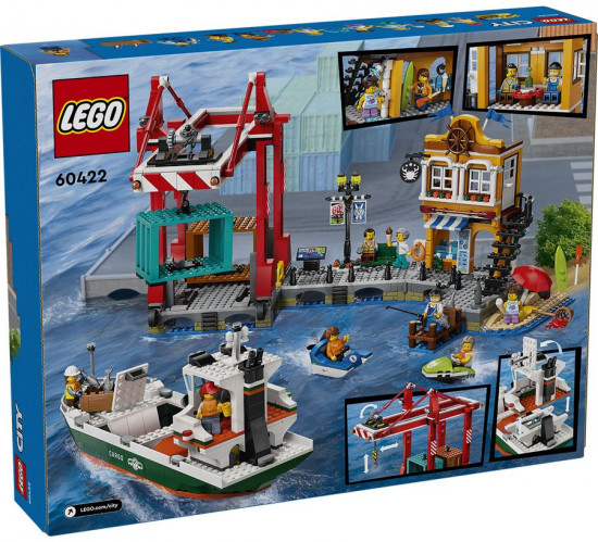 Конструктор LEGO® 60422 Морская гавань с грузовым судном