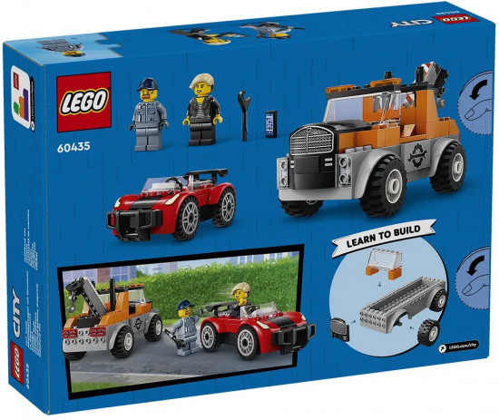 Конструктор LEGO® 60435 Эвакуатор и ремонт спортивного автомобиля