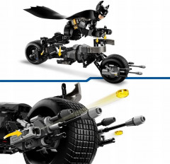 Конструктор Batman 76273 Сборная фигурка Бэтмена и бэтпод. Batman™ Construction Figure and the Bat-Pod Bike - Фото 5