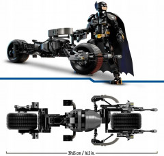 Конструктор Batman 76273 Сборная фигурка Бэтмена и бэтпод. Batman™ Construction Figure and the Bat-Pod Bike - Фото 6