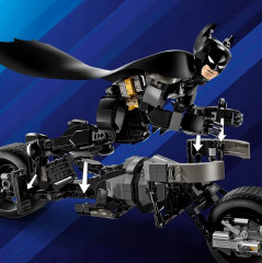 Конструктор Batman 76273 Сборная фигурка Бэтмена и бэтпод. Batman™ Construction Figure and the Bat-Pod Bike - Фото 8