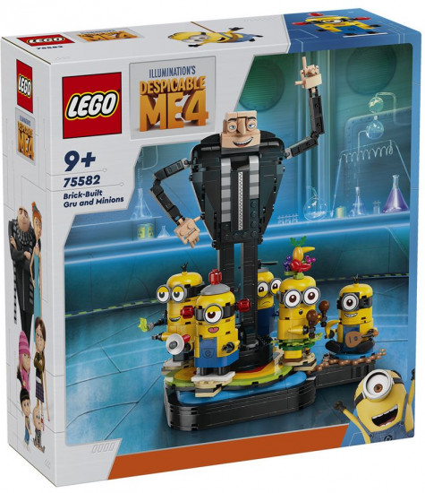 Конструктор LEGO® 75582 Грю и миньоны из кубиков