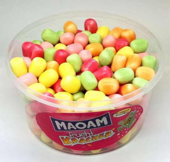 Конфеты жевательные с шипящим центром «Maoam Kracher Frucht»